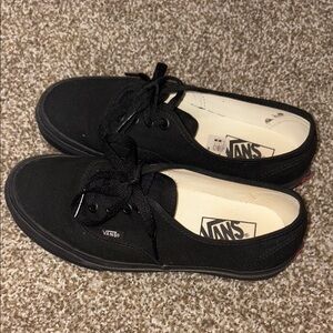 Vans Black Canvas Sneakers